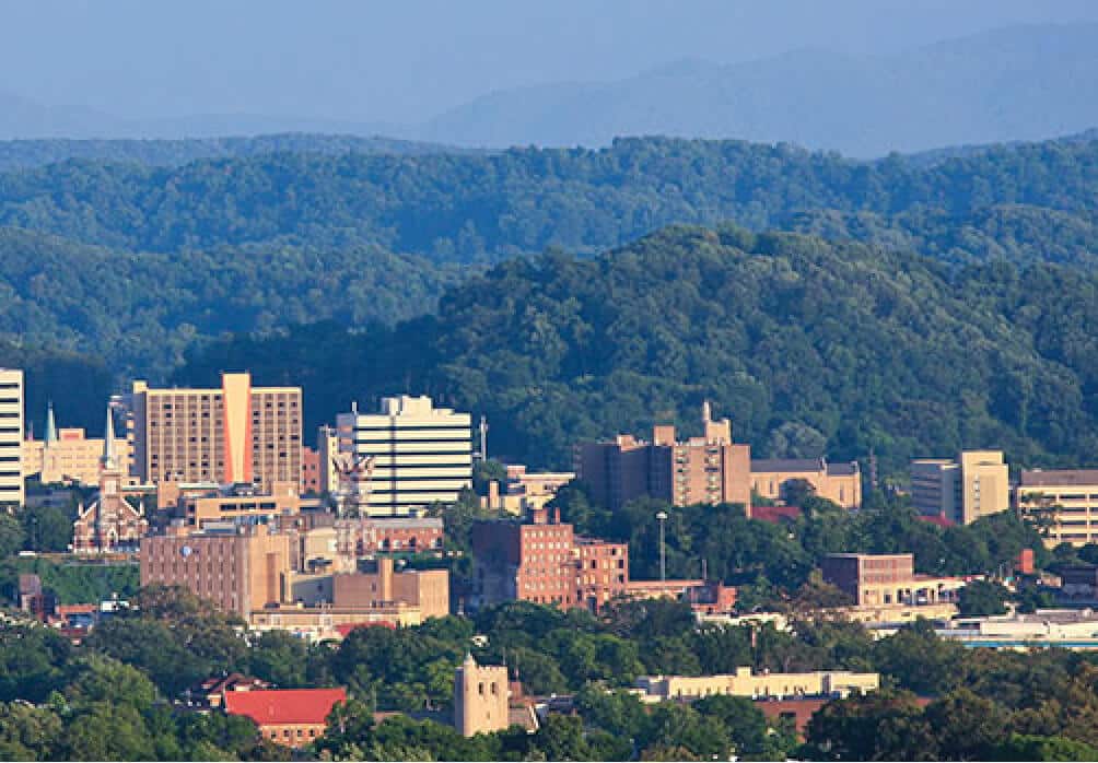 Knoxville aerial shot